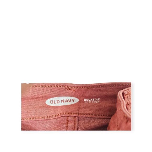 .  🛍️ Old Navy "Rockstar" Super Skinny Jeans - Women's 6 - Coral Pink - Picture 9 of 11
